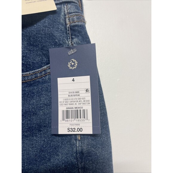 Women's Mid-Rise 80's Slim Fit Jeans - Universal Thread Medium Wash Size 4 - Picture 2 of 6